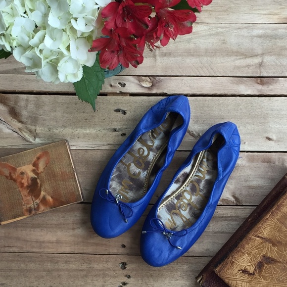 royal blue ballet flats